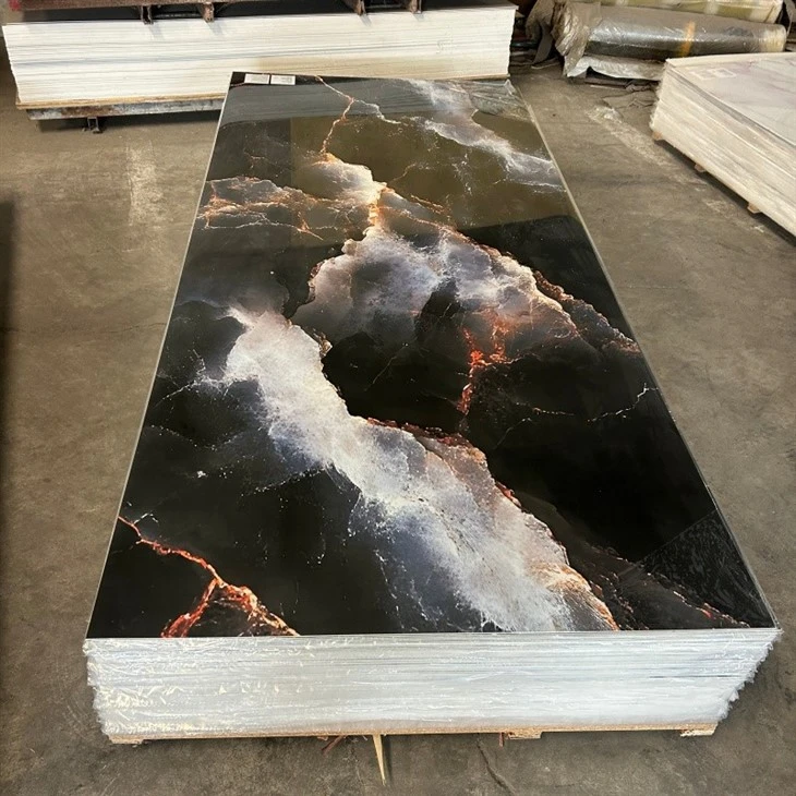 Premium Glossy UV-treated PVC Marble Wall Tiles best